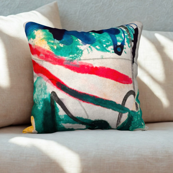 Tides and Tea Leaves - Throw Cushion Cover
