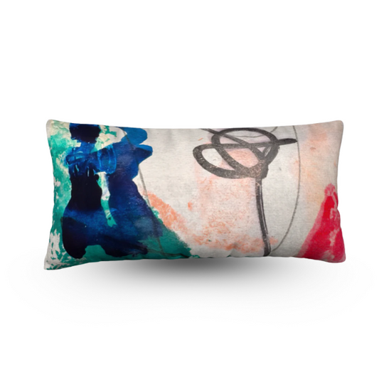 Pebble Picking At Low Tide - Throw Cushion Cover