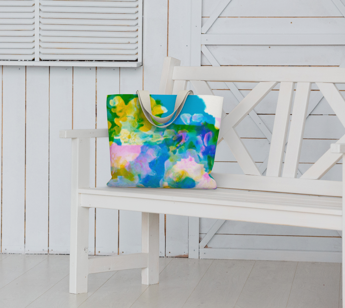 Flower Hat Market Tote