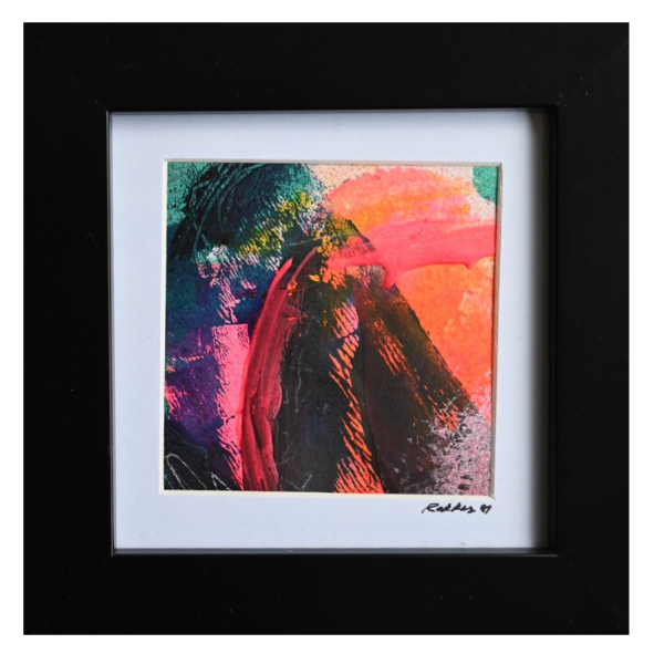 Sacred Vibration - Abstract Original Mini Painting