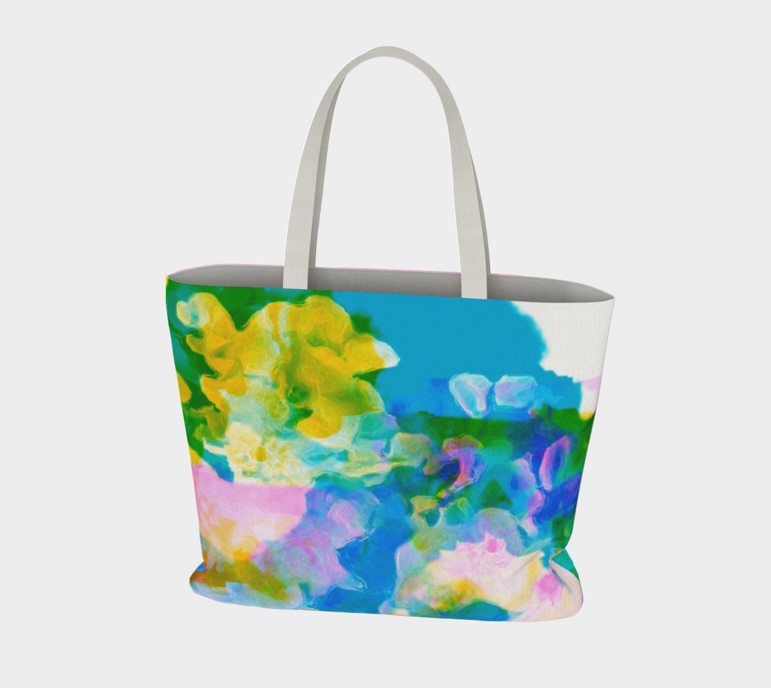 Flower Hat Market Tote