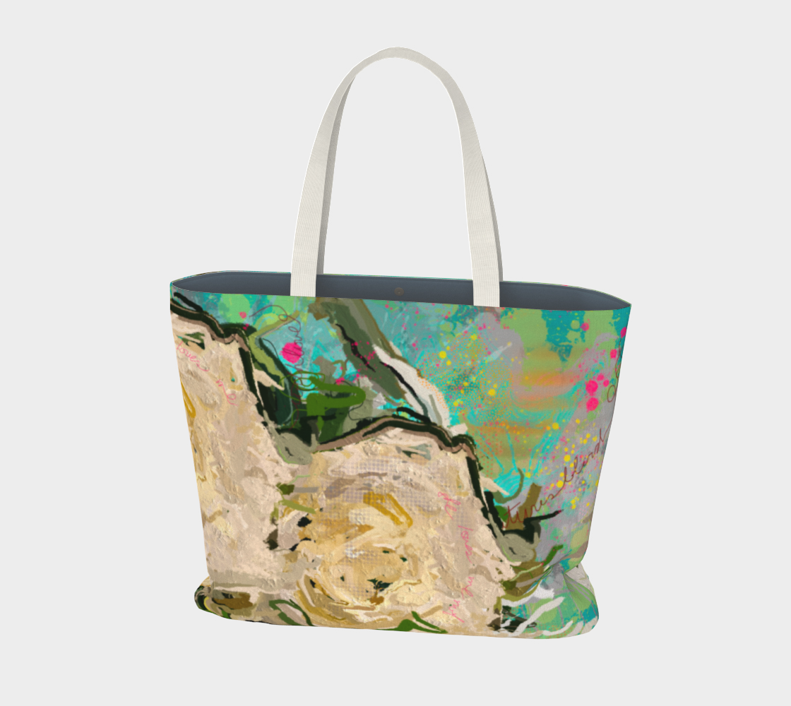 Forever Bouquet Cream Market Tote