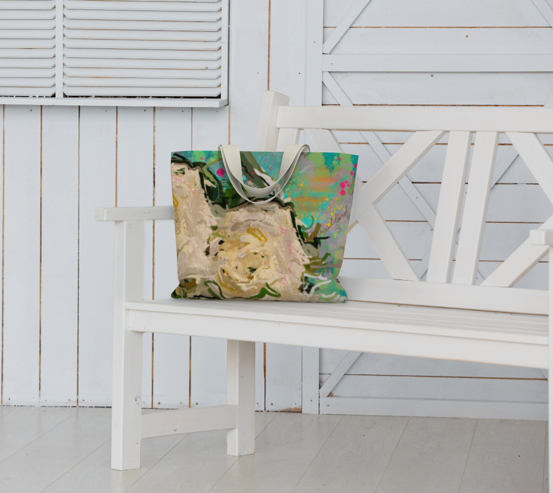 Forever Bouquet Cream Market Tote