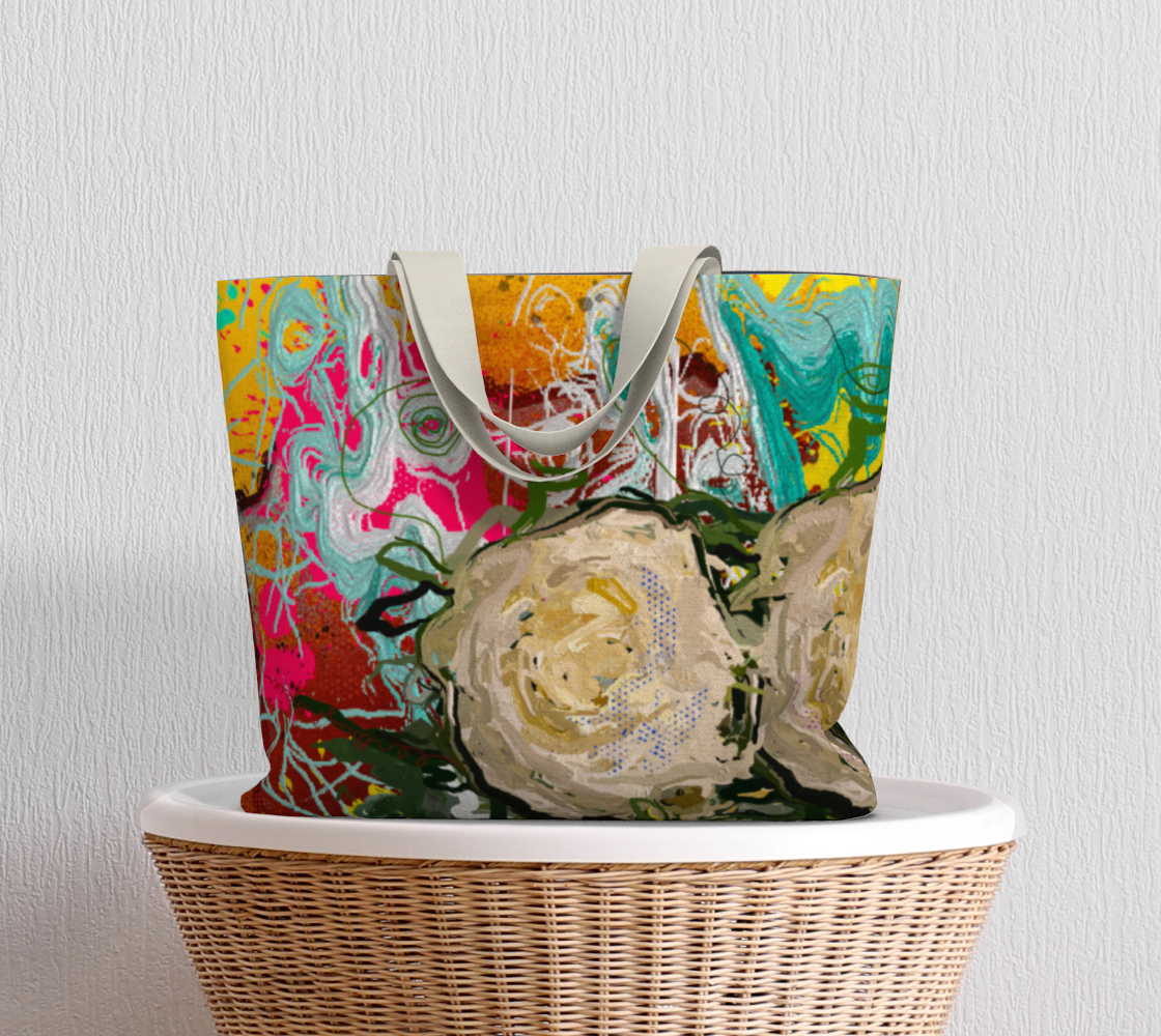 Forever Bouquet Yellow Market Tote