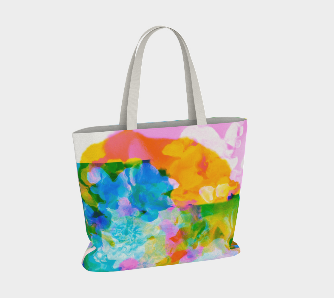 Flower Hat Market Tote