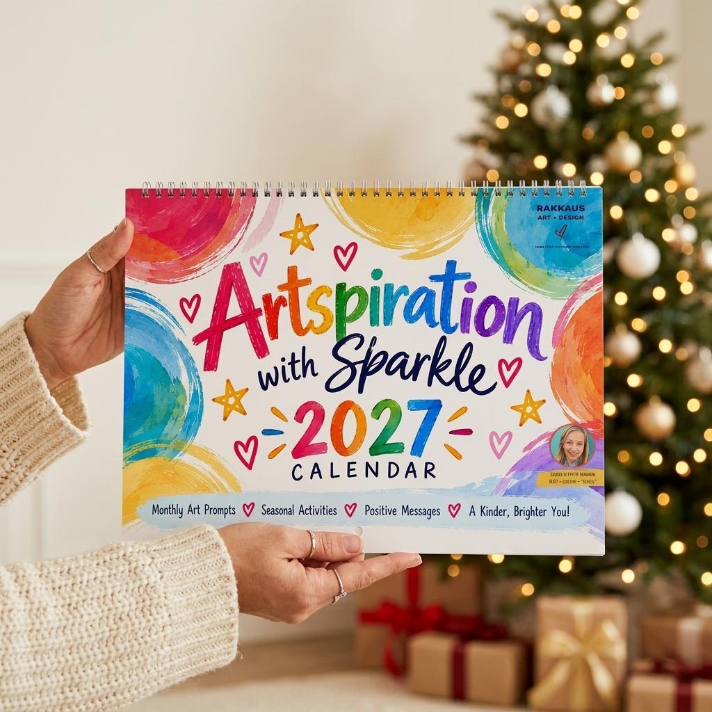2027 Kids Art & Activity Calendar | RAKKAUS Art & Design (US & CA)